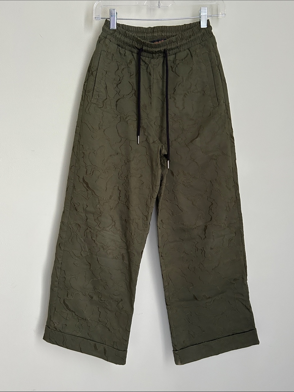 Joe Fresh Olive Quilted Drawstring Joggers